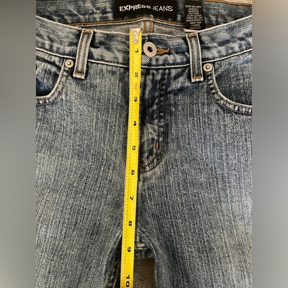 EXPRESS VINTAGE Y2K Low rise flare Jeans - Picture 5 of 11